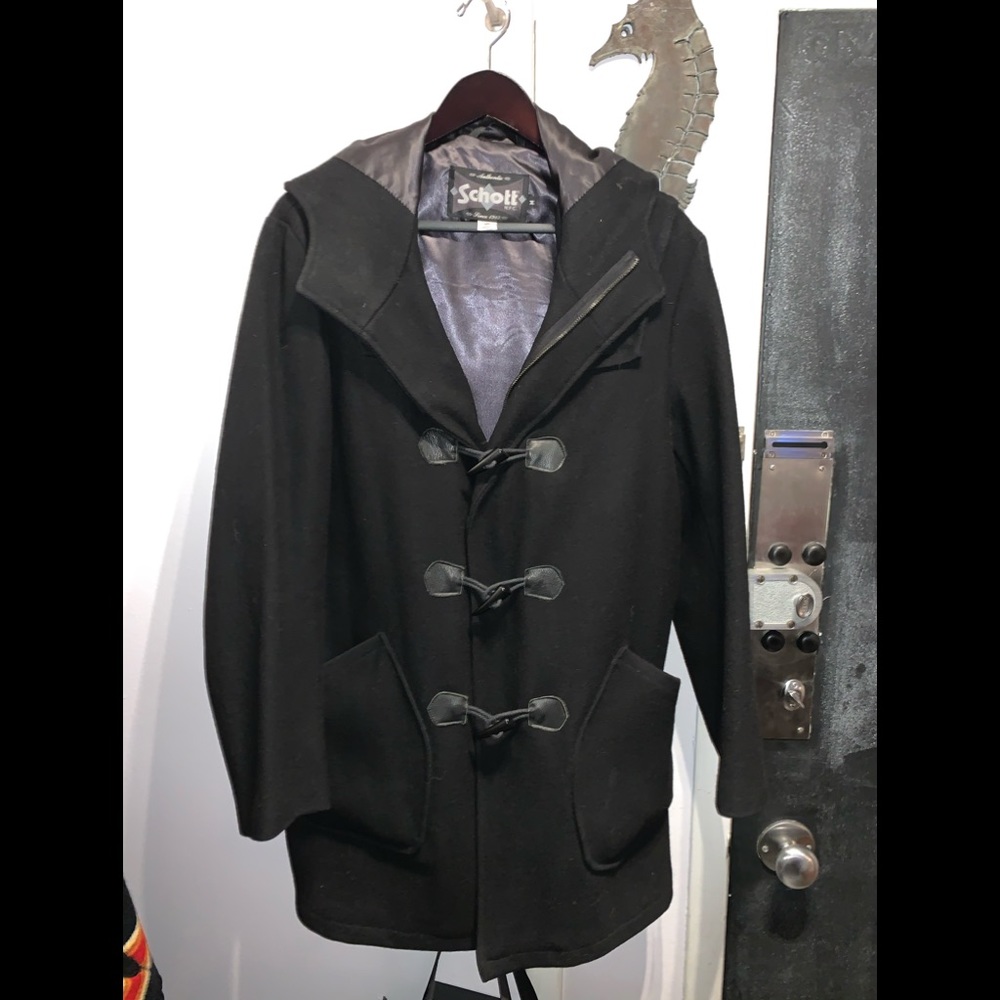 Schott stadium toggle wool coat size: M